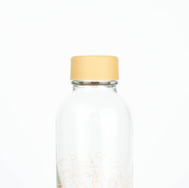 Скляна пляшка для води Carrybottles 0,7 л Inhale & Exhale, спортивна, BPA-free, герметична, для газованої води, виробництво Німеччина