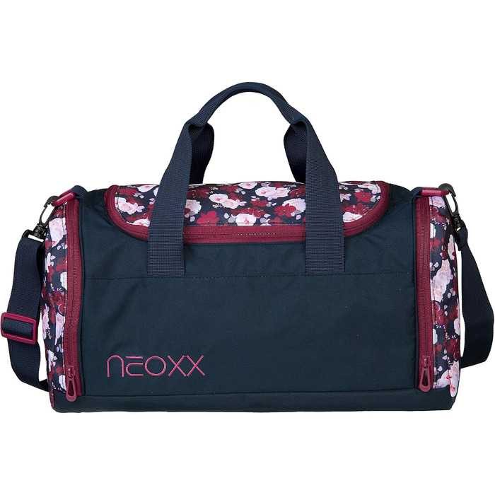 Дитяча спортивна сумка Neoxx Champ My Heart Blooms, синьо-червона, для одягу та взуття, шкільна тренувальна сумка