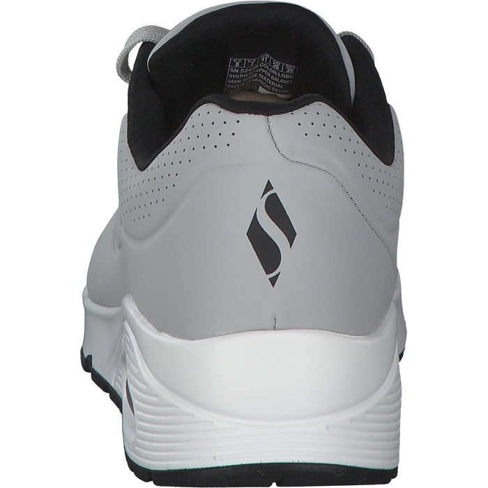 Кросівки чоловічі Skechers UNO Stand ON AIR, сірий/чорний, 41.5 EU