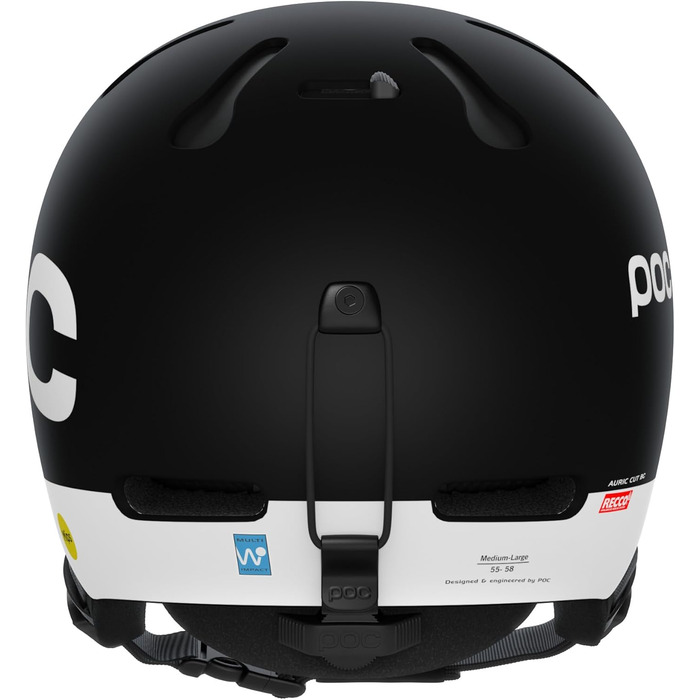 Шолом для лиж і сноуборду POC Auric Cut BC MIPS, міцний ABS, чорний матовий, розмір M-L (55-58 см)