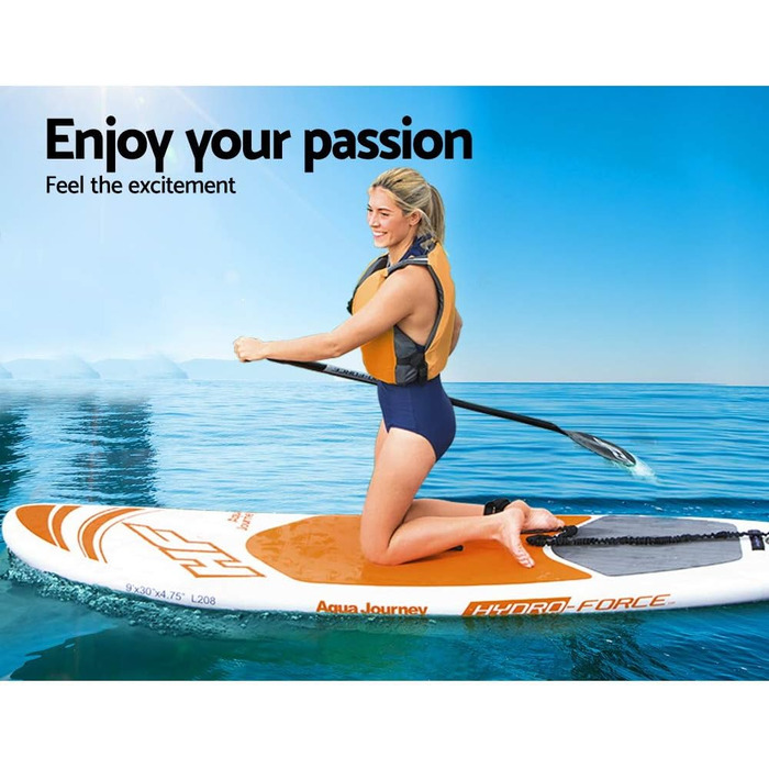 Надувна SUP-дошка Bestway HYDRO-FORCE iSUP Aqua Journey 274x76x12 см для веслування стоячи