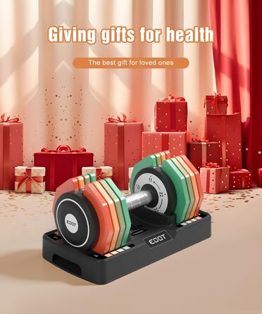 Регульовані гантелі, набір 2 шт., 5.7-25 кг, 5-в-1, гантелі з нековзким грифом та різнокольоровими дисками для дому, спортзалу, вантажний набір (25 кг, окремо)