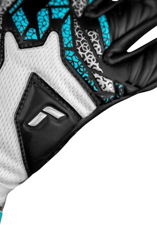 Воротарські рукавички Reusch Attrakt Gold NC Junior - дитячі, для футболу, білі-сріблясті-чорні