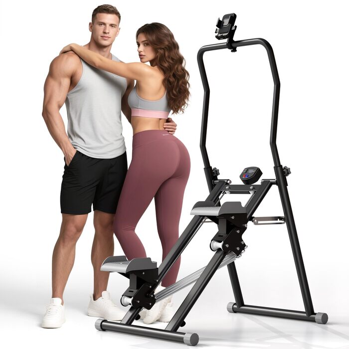 Сходи-степер MOMODA для дому: кардіотренування, складаний, сірий