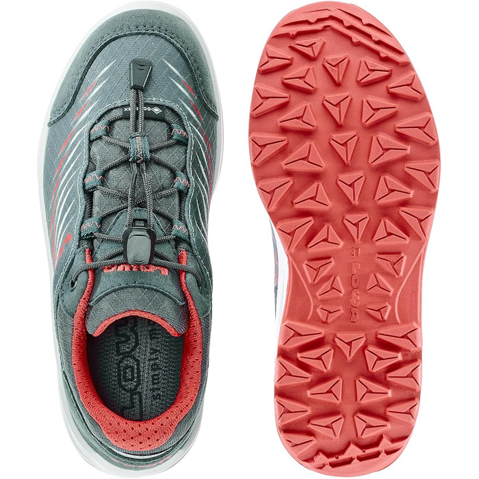 Дитячі черевики LOWA ZIRROX II GTX LO JR, 23 EU, сіро-коралові