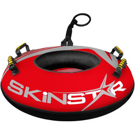 Сноутюбінг SkinStar Profi 70 см, червоно-сірий, надувні санки для катання зі снігу