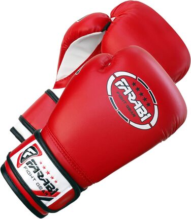 Боксерські рукавички Farabi Sports для дітей 8oz/6oz - білі. Ідеально для боксу, ММА, муай-тай, кікбоксингу та спарингу.