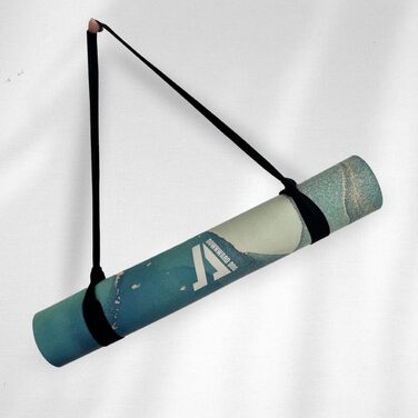 Йога-мат DOWNWARD DOG®: надзвичайно нековзкий, екологічний, натуральний каучук, стійкий до подряпин, довговічний, зі швейцарським дизайном, з ременем для перенесення