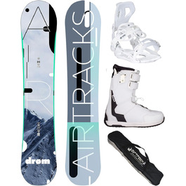 Комплект сноубордистський Airtracks Drom Rocker: сноуборд, кріплення Master W Fastec, черевики Master W QL, сумка для сноуборду (140-155 см)