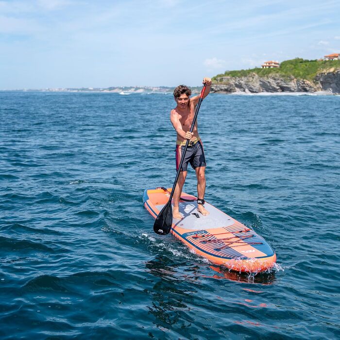 Надувна SUP-дошка Aqua Marina Atlas 366x86x15 см з сидінням для каяка, комплект, червона