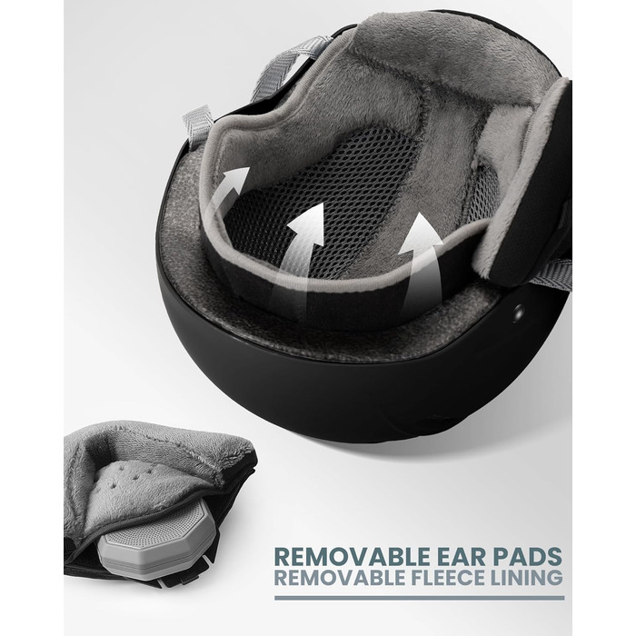 Шолом для сноубордингу та лижного спорту OutdoorMaster з маскою, захисний EPS-піна, 14 вентиляційних отворів, чорний, розмір M