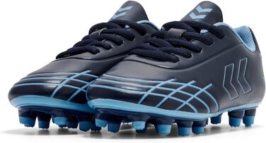 Дитячі футбольні бутси Hummel Top Star для штучного, м'якого та твердого ґрунту, розмір 35 EU, темно-синій