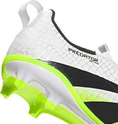 Дитячі футбольні бутси adidas Predator League Laceless для твердого поля, розмір 35.5 EU, кольори: Cloud White, Core Black, Lucid Lemon