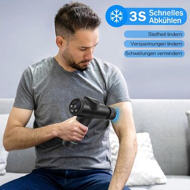 Електрична масажна пістолета з підігрівом та охолодженням для глибокого масажу м'язів