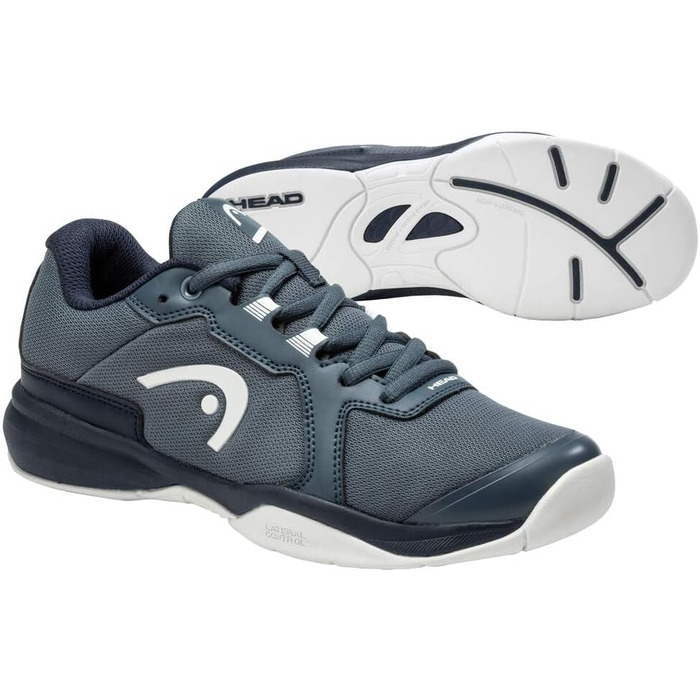 Дитячі тенісні кросівки HEAD Sprint 3.5 Junior (36 EU, темно-сірий)