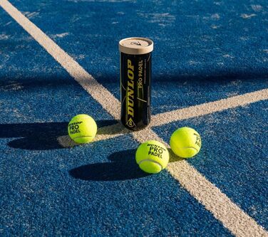 М'ячі для падел-тенісу Dunlop Pro Padel – для змагань та турнірів (3 шт.)