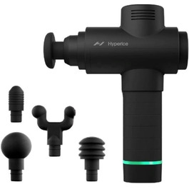 Масажний пістолет Hyperice Hypervolt 2 Black з технологією Quiet Glide, портативний перкусійний масажер, чорний колір