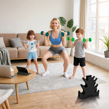 Набір гантелей SPORTNOW з підставкою для зберігання, комплект з 6 гантелей для фітнес-тренувань: 2 x 1 кг, 2 x 3 кг, 2 x 5 кг