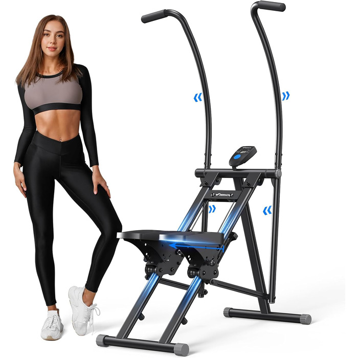 MERACH Stair Stepper Pro: кардіо-тренажер для дому з регулюванням навантаження, складаний вертикальний степер, фітнес-обладнання (2499B1)