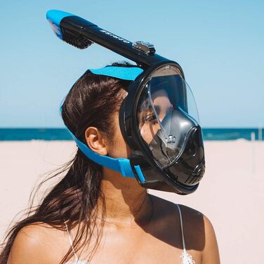 Маска для снорклінгу G2RISE SN01 з камерою, антизапітніння, складна, для дорослих
