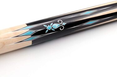 Більярдний кий CUESOUL 56 дюймів, 18 унцій, з 3 подушками, дерев'яне з'єднання, білий