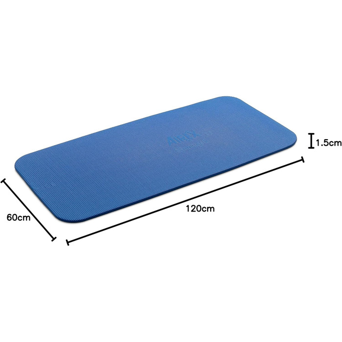 Гімнастичний килимок AIREX Fitness 120, синій, 120x60x1,5 см