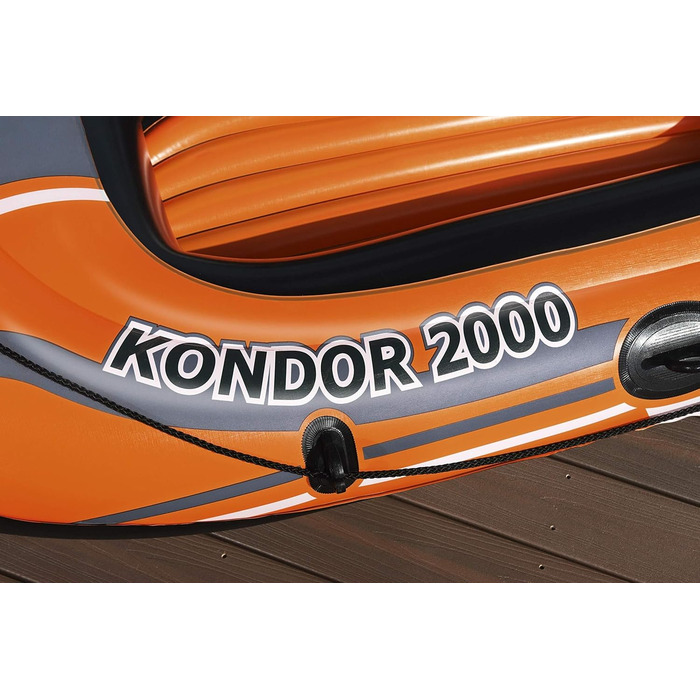 Надувний човен Bestway Kondor 2000, 188x98x30 см, для 1 дорослого і 1 дитини, комплект