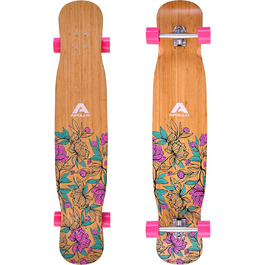 Лонгборд Apollo Dancer 46x9,5 дюймів, ABEC 9, стильний круїзер для денсу, трюків і прогулянок, для початківців і профі, модель Paeonia
