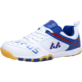 Чоловічі кросівки для бадмінтону, сквошу, настільного тенісу, волейболу (43 EU, білий, синій)