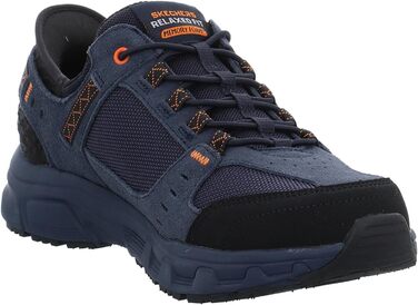 Чоловічі кросівки Skechers Oak Canyon Consistent Winne Hands Free - Navy Leather Textile Orange Trim