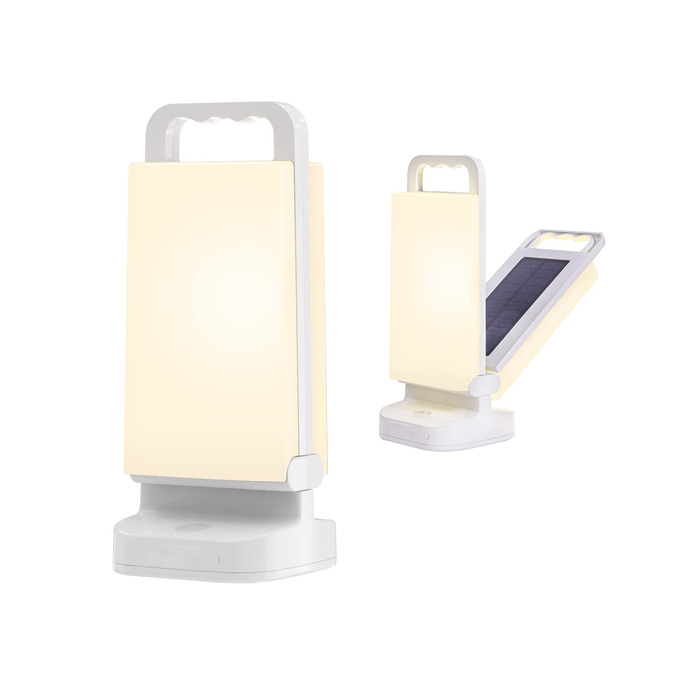 Сонячна кемпінгова лампа 48 LED з акумулятором 6000 mAh, регулювання яскравості, водонепроникна IPX4, для кемпінгу, риболовлі, надзвичайних ситуацій