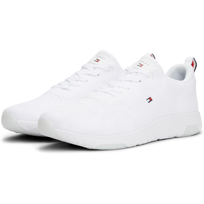 Кросівки Tommy Hilfiger Runner Corporate Knit Rib для чоловіків (43 EU, білий)
