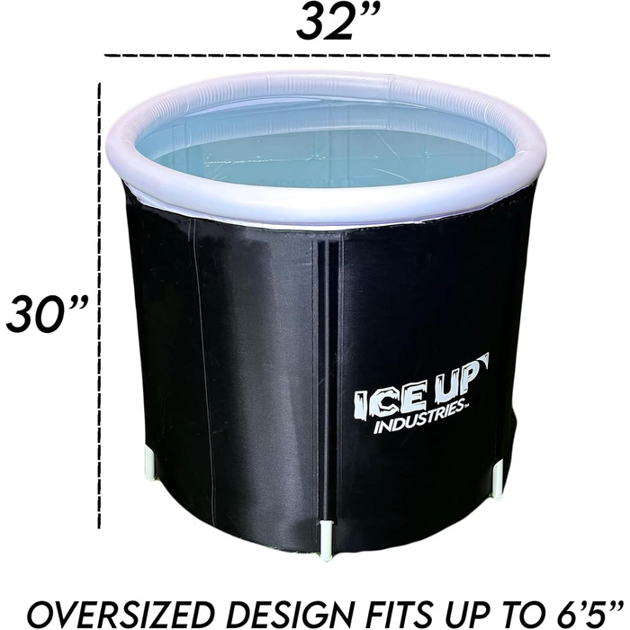 Електрична ванна для криотерапії - велика 95-літрова ванна для холодової терапії, портативна ванна для відновлення спортсменів, стабільна багатошарова криованна для спортсменів