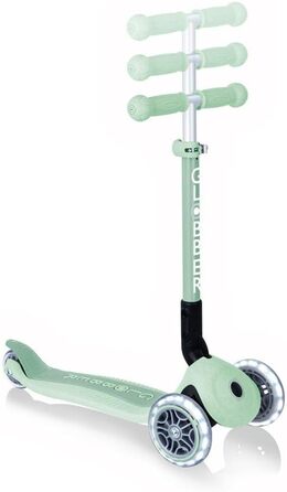 Дитячий самокат GLOBBER JUNIOR Foldable Fantasy Lights з LED-підсвіткою, 3 колеса, складаний, регульована ручка, для дітей від 2 років, до 50 кг
