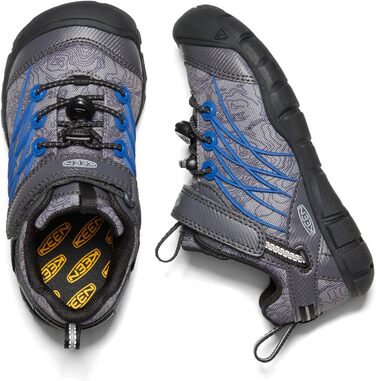 KEEN Chandler Cnx: Трекінгові півчеревики для дітей та дорослих, рожево-зелені, 32 EU, Black/Bright Cobalt