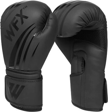 Професійні боксерські рукавички WFX з екошкіри 16 унцій для MMA, спарингу, кікбоксингу, боксерської груші та муай-тай