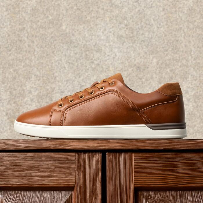 Чоловічі повсякденні кеди Bruno Marc Casual Sneaker — легке низьке взуття, дихаючі та зручні туфлі для прогулянок та подорожей, коричневі (розмір 46 EU, широка колодка)