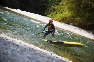 Надувний SUP Aqua Marina Sport Rapid 9.6 – дошка для сплаву річками та по течії, жовта, 289.6 x 84 x 15 см