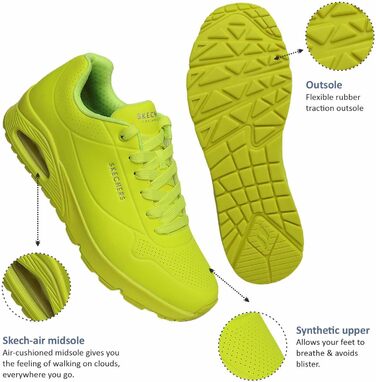 Чоловічі кросівки Skechers UNO Stand On Air, зелений, 41 EU