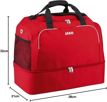 Спортивна сумка JAKO Classico 1 для дітей, унісекс, червона