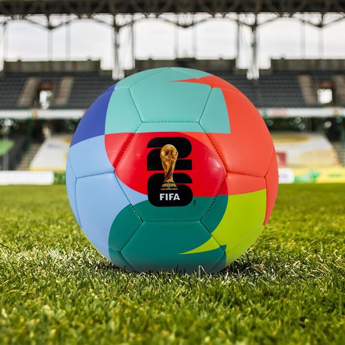 Офіційний ліцензований футбольний м'яч Hy-Pro FWC26 5 розміру для тренувань – дизайн ЧС-2026 Unity, багатокольоровий, подарунок для хлопчиків