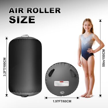 Airtrack мат 10 см для гімнастики та акробатики з електронасосом (3м/4м) - Професійний надувний килимок для тренувань