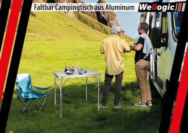 Складний кемпінговий стіл регульованої висоти Camping Tisch - портативний стіл для пікніка та відпочинку