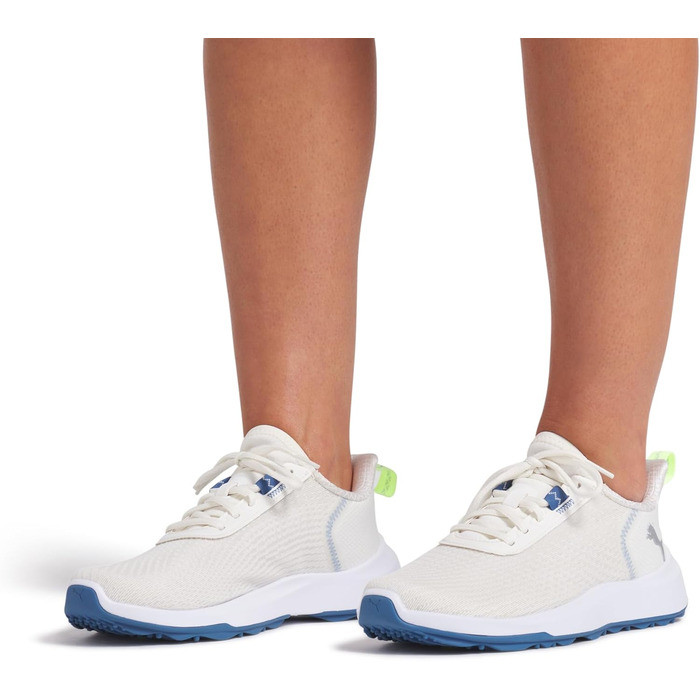 Жіноче golf-взуття PUMA Ignite Elevate X - кросівки для гольфу (38 EU, білий/блакитний)