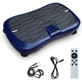 Вібраційна платформа для фітнесу: тренування вдома, 99 рівнів інтенсивності, 5 програм, Bluetooth, масаж, розвиток м'язів