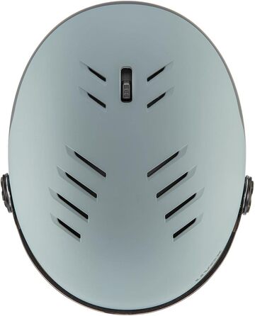Гірськолижний шолом uvex Wanted Visor з візором, матовий, колір Navy Glacier-Rhino, розмір 58-62 см