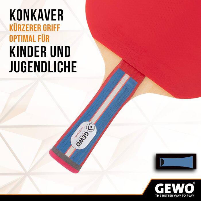 Набір для пінг-понгу GEWO Standard PRO: стіл для настільного тенісу, контрольована ракетка для початківців, ITTF, Lion, 1.8 мм