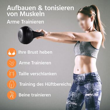 Kettlebell Yaheetech для кроссфіту та силових тренувань, 6-20 кг, з пластиковим покриттям