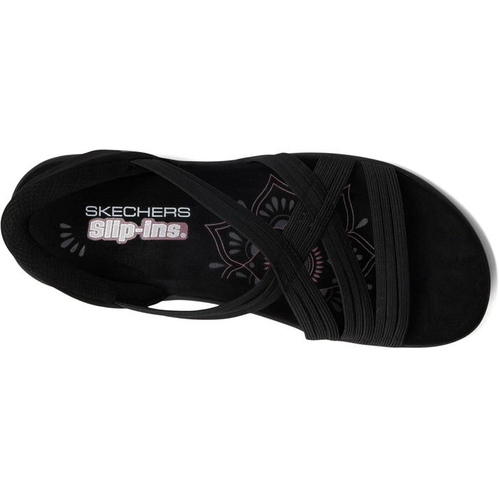 Скеchers Reggae Slim-Simply Stretch: жіночі спортивні сандалі, чорні (35 EU)