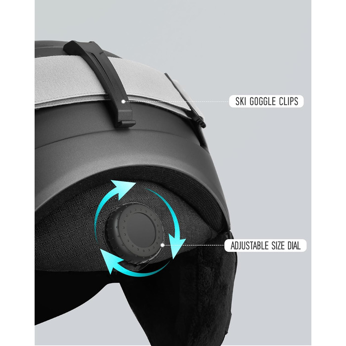 Захисні окуляри для сноуборду та лиж Skihel Set, білі (чорний, L)